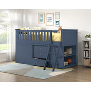B2083BULL-1*BC2DR (6) Low Loft Bunk with Bookcase and 2 Dressers - B2083BULL-1*BC2DR