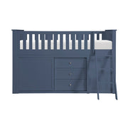 B2083BULL-1*BCDR (5) Low Loft Bunk with Bookcase and Dresser - B2083BULL-1*BCDR