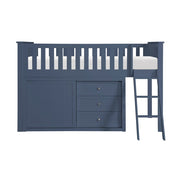 B2083BULL-1*DR (4) Low Loft Bunk with Dresser - B2083BULL-1*DR