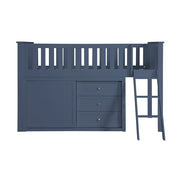 B2083BULL-1*DR (4) Low Loft Bunk with Dresser - B2083BULL-1*DR