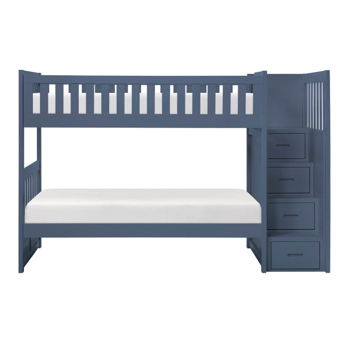 B2083BUSB-1* (4) Twin/Twin Step Bunk Bed - B2083BUSB-1*