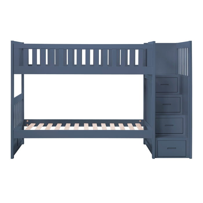 B2083BUSB-1* (4) Twin/Twin Step Bunk Bed - B2083BUSB-1*