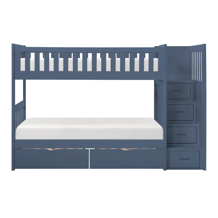 B2083BUSB-1* (4) Twin/Twin Step Bunk Bed - B2083BUSB-1*