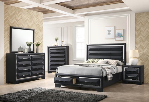 B240 - Lynn 5 PC (Queen Storage Bed, Dresser, Mirror, Nightstand, Chest) - B240-Queen-5PC