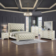 [B240-QDM] Josie - BDM (Queen) Queen, Wood, Beige With : LED Each - B240-QDM