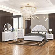 [B271-KDMCN] Santana - BDMCN (King) King, Wood, Cream With : LED Light Each - B271-KDMCN