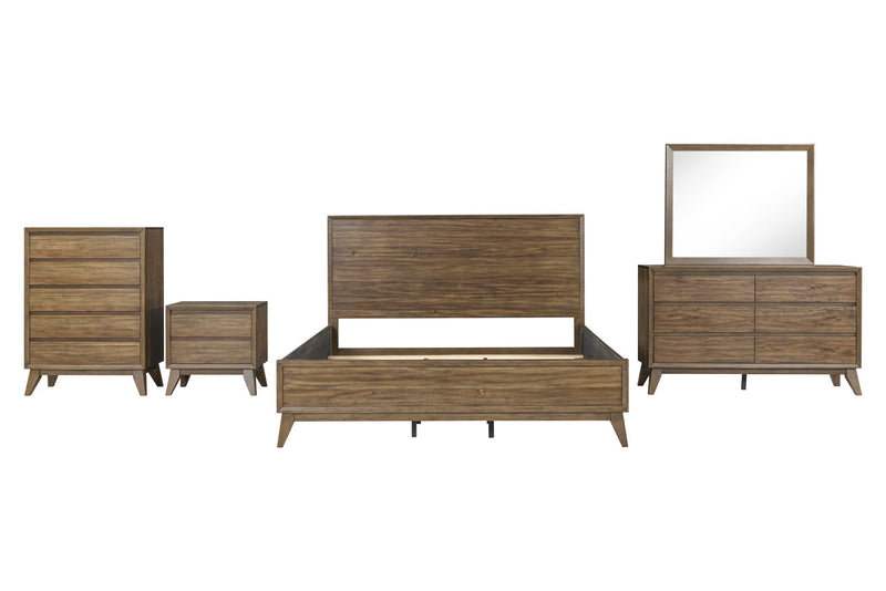 [B339-M] Ellison - Mirror, Solid Rubber Wood, Plywood, Brown Box: 1 of 1 Each - B339-M