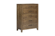 [B341-C] Langford - Chest, Solid Rubber Wood, Plywood, Acacia Veneer, MDF, Brown Box: 1 of 1 Each - B341-C