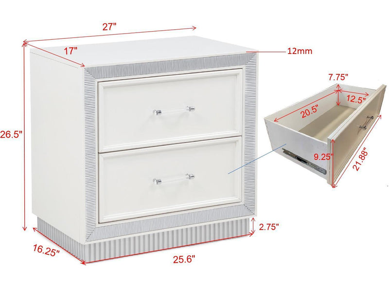 B467 - Lolo 4 PC (King Bed, Dresser, Mirror, Nightstand) - B467-King-4PC