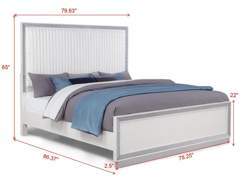 B467 - Lolo 5 PC (King Bed, Dresser, Mirror, Nightstand, Chest) - B467-King-5PC