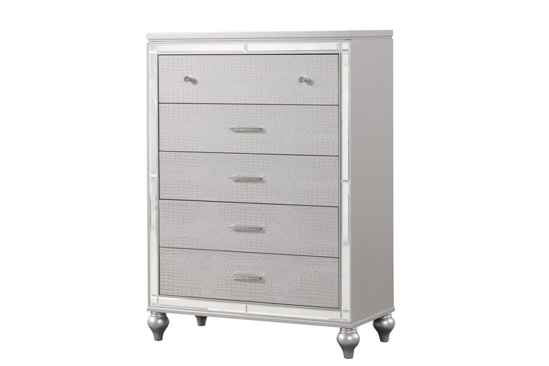 B515 - Emma Silver Queen Bed - B515-Queen