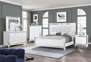 B516 - Emma White 5 PC (Queen Bed, Dresser, Mirror, Nightstand, Chest) - B516-Queen-5PC