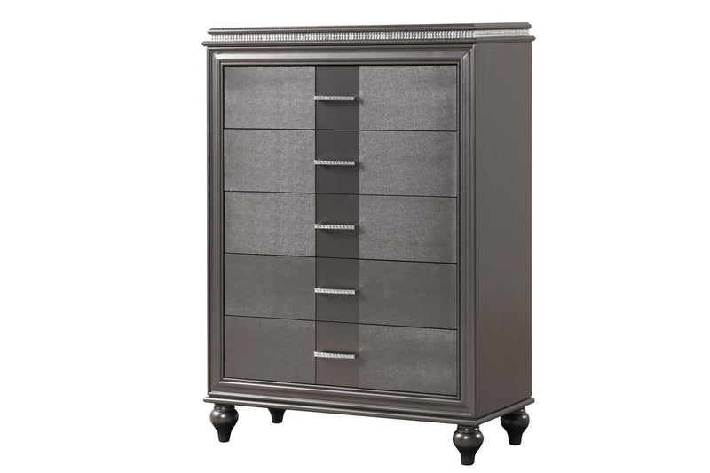 B525 - Sally 4 PC (King Bed, Dresser, Mirror, Nightstand) - B525-King-4PC