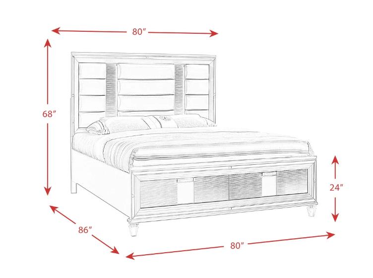 B535 - Gina Queen Bed - B535-Queen