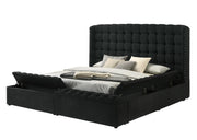 B800 - Versaley Black Queen Black Storage Bed - B800-BLK-Queen