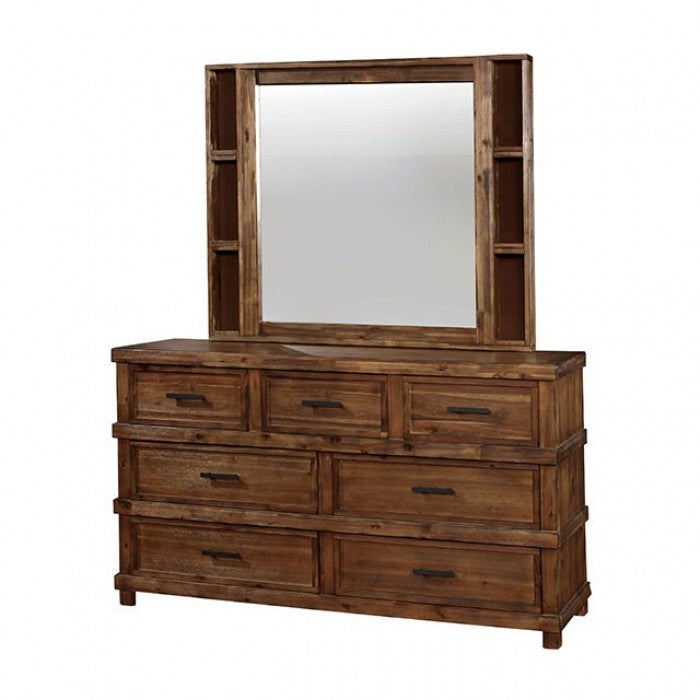 Baddock Antique Oak Mirror - CM7691M