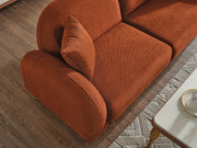 Bahama 4-pieces (2 Sofa & 2 Chair) Livingroom in White - Anthracite - 200-ELIF-BAH-A181-3311
