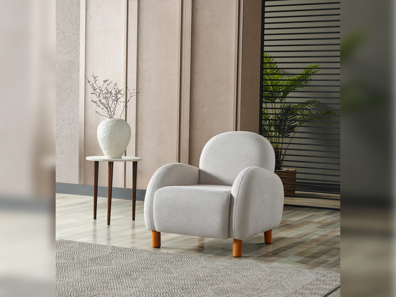 Bahama 4-pieces (2 Sofa & 2 Chair) Livingroom in White - Brick - 200-ELIF-BAH-A179-3311