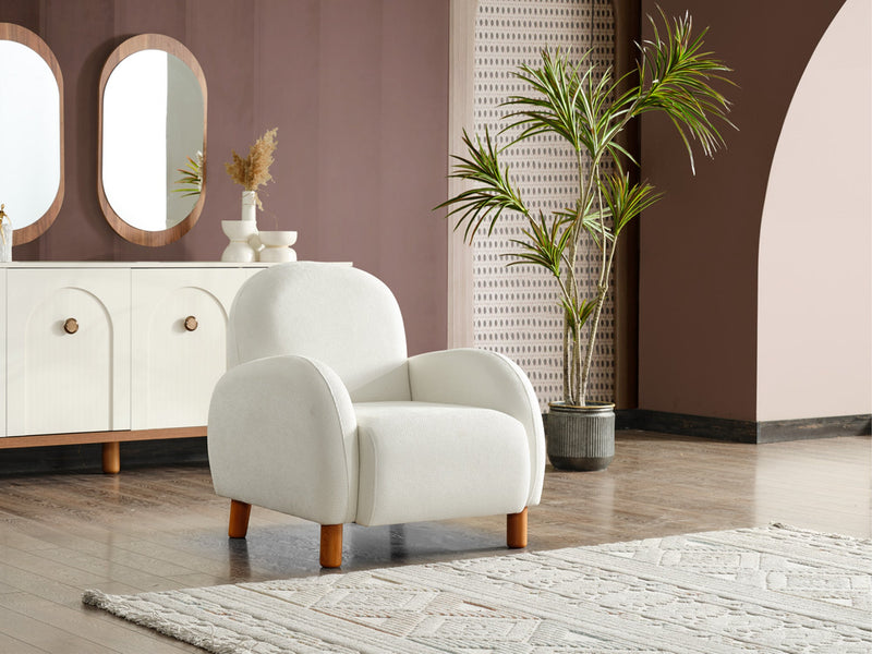 Bahama 4-pieces (2 Sofa & 2 Chair) Livingroom in White - Green - 200-ELIF-BAH-A182-3311