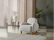 Bahama 4-pieces (2 Sofa & 2 Chair) Livingroom in White - Green - 200-ELIF-BAH-A182-3311