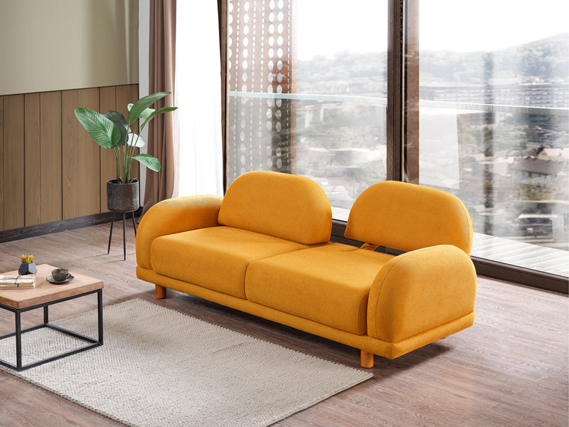 Bahama 4-pieces (2 Sofa & 2 Chair) Livingroom in White - Green - 200-ELIF-BAH-A182-3311