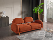 Bahama 4-pieces (2 Sofa & 2 Chair) Livingroom in White - Yellow - 200-ELIF-BAH-A180-3311