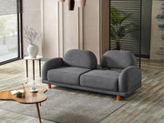 Bahama 4-pieces (2 Sofa & 2 Chair) Livingroom in White - Yellow - 200-ELIF-BAH-A180-3311