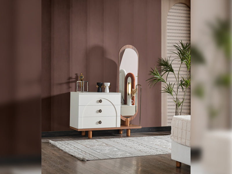 Bahama Dresser With Mirror & Ottoman - 200-ELIF-BAH-A251-DR