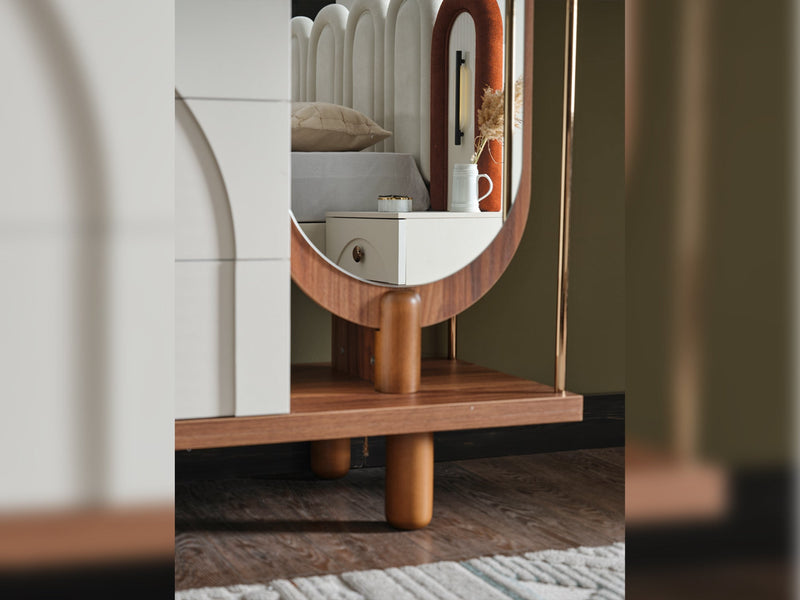 Bahama Dresser With Mirror & Ottoman - 200-ELIF-BAH-A251-DR