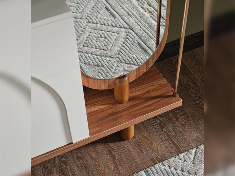 Bahama Dresser With Mirror & Ottoman - 200-ELIF-BAH-A251-DR
