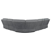 Bahrain 6-piece Modular Power Reclining Sectional Charcoal - 609540P