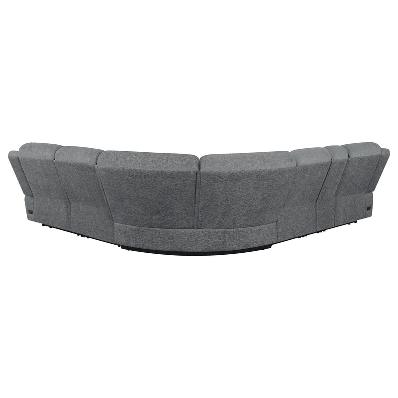 Bahrain 6-piece Modular Power Reclining Sectional Charcoal - 609540P