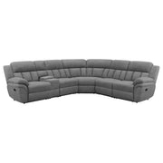 Bahrain 6-piece Modular Reclining Sectional Sofa Charcoal - 609540