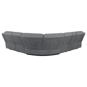Bahrain 6-piece Modular Reclining Sectional Sofa Charcoal - 609540