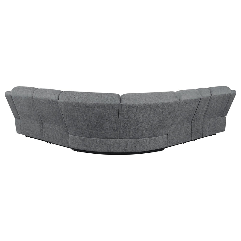 Bahrain 6-piece Modular Reclining Sectional Sofa Charcoal - 609540