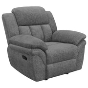 Bahrain Upholstered Glider Recliner Charcoal - 609543