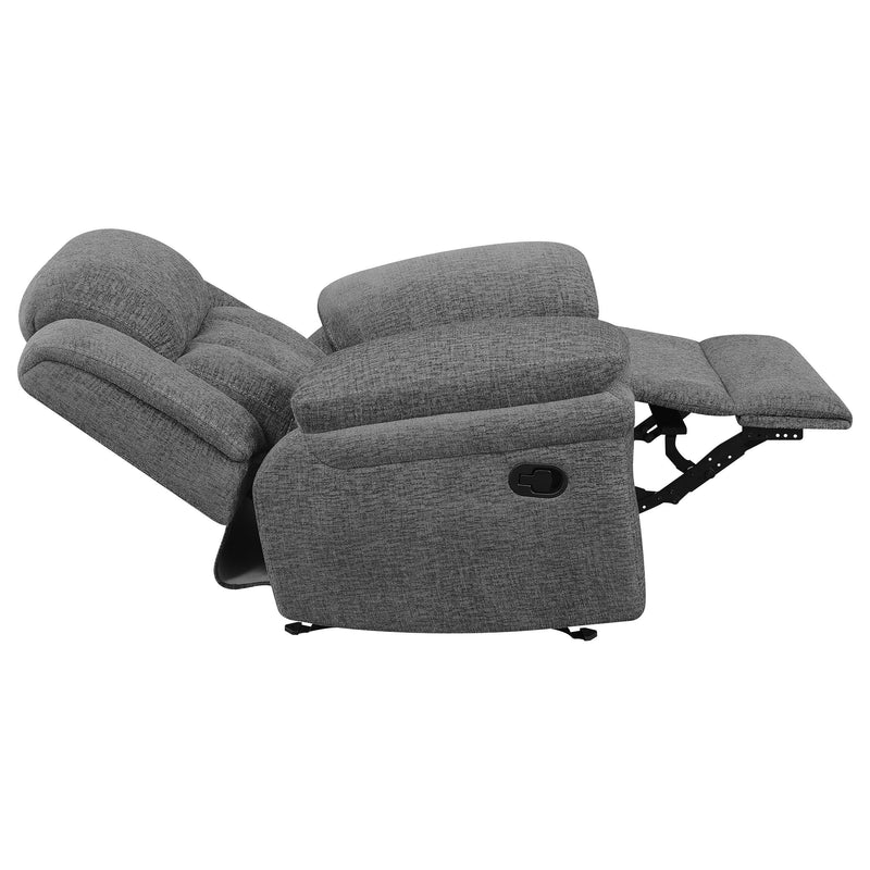 Bahrain Upholstered Glider Recliner Charcoal - 609543
