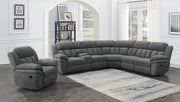 Bahrain Upholstered Glider Recliner Charcoal - 609543