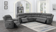 Bahrain Upholstered Glider Recliner Charcoal - 609543
