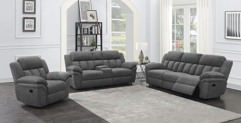 Bahrain Upholstered Glider Recliner Charcoal - 609543
