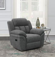 Bahrain Upholstered Glider Recliner Charcoal - 609543