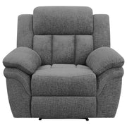 Bahrain Upholstered Glider Recliner Charcoal - 609543