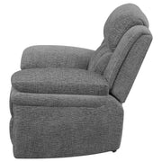 Bahrain Upholstered Glider Recliner Charcoal - 609543