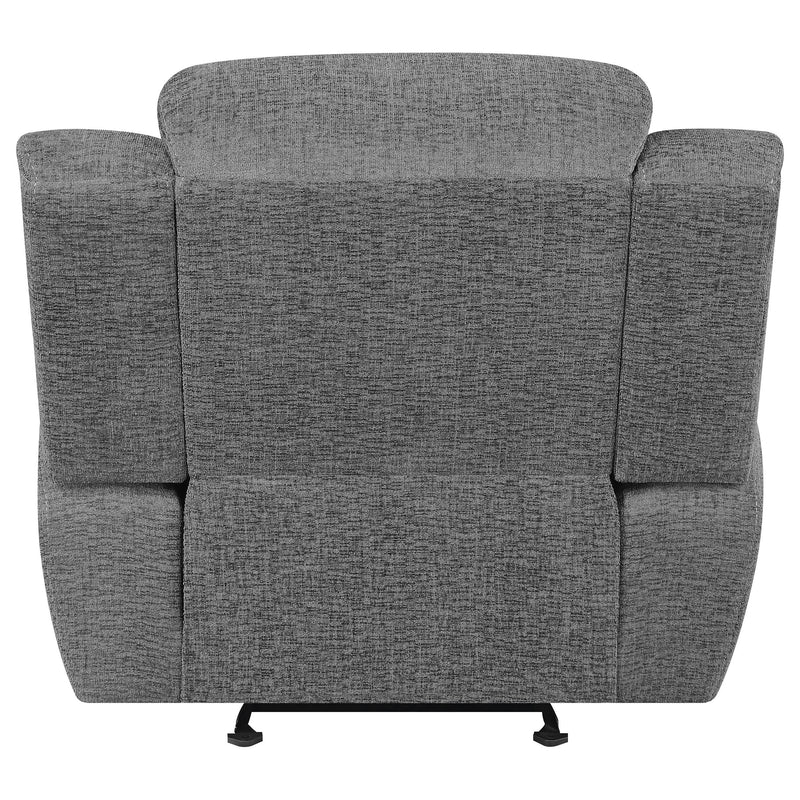 Bahrain Upholstered Glider Recliner Charcoal - 609543