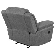Bahrain Upholstered Glider Recliner Charcoal - 609543