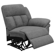 Bahrain Upholstered Motion Loveseat Charcoal - 609542