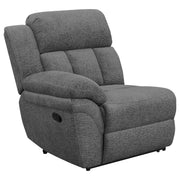 Bahrain Upholstered Motion Loveseat Charcoal - 609542