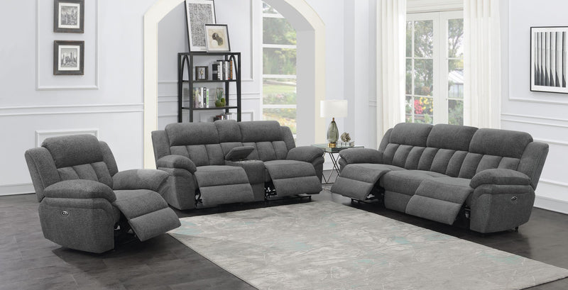Bahrain Upholstered Power Sofa Charcoal - 609541P