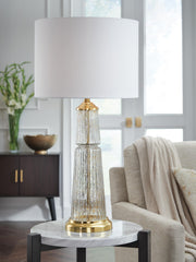Bakersboro Clear/Gold Finish Table Lamp - L430884