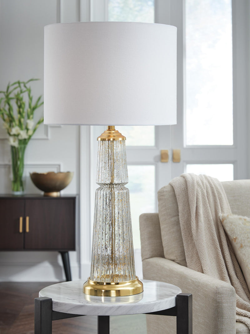 Bakersboro Clear/Gold Finish Table Lamp - L430884